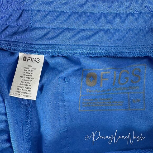 FIGS Women's Zamora Jogger Scrub Pants Royal Blue - Picture 8 of 13